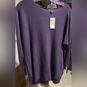 INC Sweater Sz M, Plum. NWT